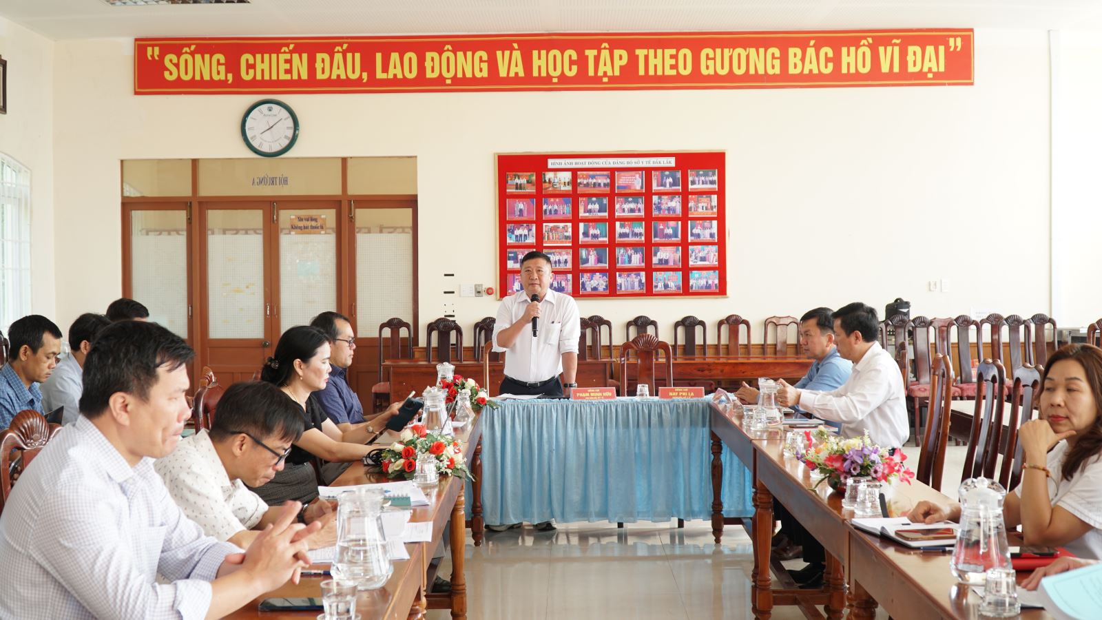 Ông Phạm Minh Hữu - Phó Giám đốc Sở Y tế phát biểu tại Hội nghị.