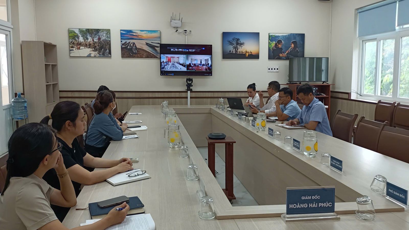 Họp trực tuyến lấy ý kiến góp ý về dự thảo Nghị định quy định chi tiết và hướng dẫn thi hành một số điều của Luật phòng bệnh tại điểm cầu Đắk Lắk.