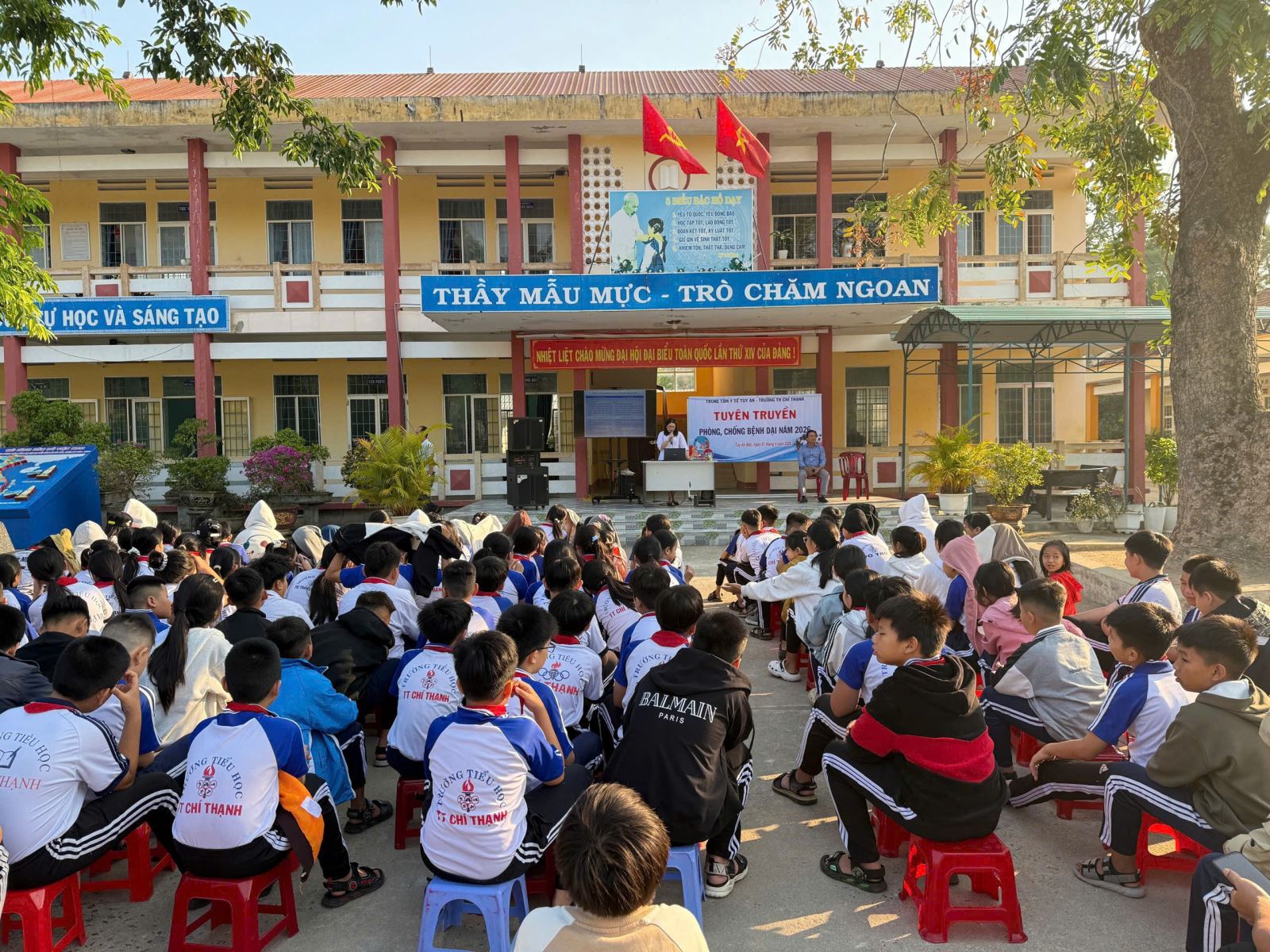 Truyền thông PC bệnh dại tại trường Tiểu học Chí Thạnh- xã Tuy An.