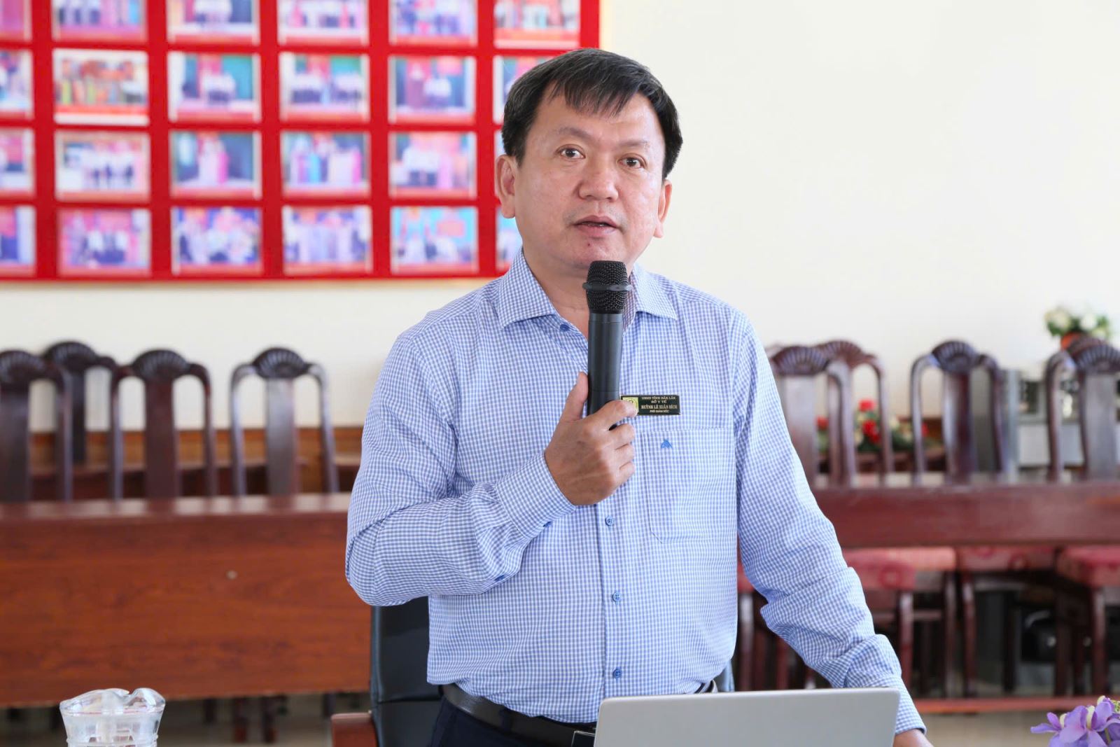 Bác sĩ CKII. Huỳnh Lê Xuân Bích - Phó Giám đốc Sở Y tế tham dự và chỉ đạo Hội Nghị.